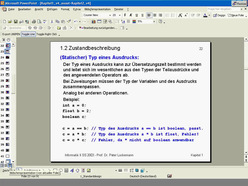 Vorlesung "Informatik II" der Fakultät für Informatik im Sommersemester 2003, gehalten am 30.4.2003