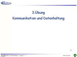Übung zur Vorlesung "Kommunikation und Datenhaltung" der Fakultät für Informatik im Sommersemester 2003 am 6.6.2003