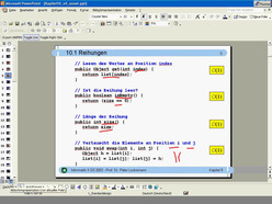 Vorlesung "Informatik II" der Fakultät für Informatik im Sommersemester 2003, gehalten am 18.6.2003