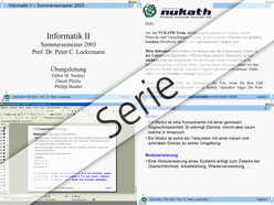Informatik II, SS 2003, Vorlesungen und Übungen