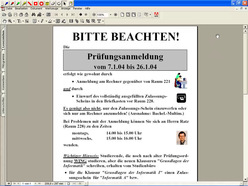 Vorlesung "Grundlagen der Informatik II" der Fakultät für Wirtschaftswissenschaften im Wintersemester 2003/2004, gehalten am 19.01.2004