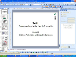 Vorlesung "Grundlagen der Informatik II" der Fakultät für Wirtschaftswissenschaften im Wintersemester 2004/2005 am 25.10.2004