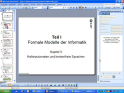 Vorlesung "Grundlagen der Informatik II" der Fakultät für Wirtschaftswissenschaften im Wintersemester 2004/2005 am 15.11.2004