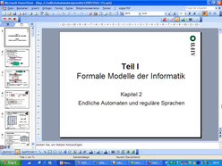 Vorlesung "Grundlagen der Informatik II" der Fakultät für Wirtschaftswissenschaften im Wintersemester 2005/2006 am 02.11.2005
