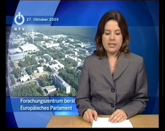 Forschungszentrum Karlsruhe unterzeichnet Vertrag über Technikfolgenberatung mit dem Europäischen Parlament : Beitrag in "RTV-Nachrichten" vom 27.10.2005