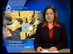 Protest gegen Studiengeühren : Beitrag in "RTV-Nachrichten" vom 30.11.2005