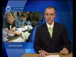 Ursache für Brand in Chemie-Turm II geklärt : Beitrag in "RTV-Nachrichten" vom 14.07.2006