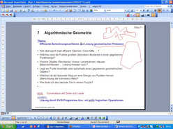 Vorlesung "Effiziente Algorithmen" der Fakultät für Wirtschaftswissenschaften im Sommersemester 2006, gehalten am 18.07.2006
