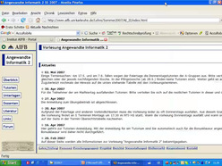 Vorlesung "Angewandte Informatik II" der Fakultät für Wirtschaftswissenschaften im Sommersemester 2007, gehalten am 03.05.2007