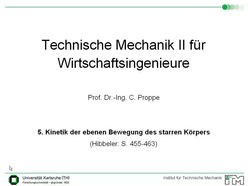 Vorlesung "Technische Mechanik II für Wirtschaftsingenieure" der Fakultät für Maschinenbau im Sommersemester 2008, gehalten am 29.05.2008