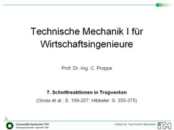 Vorlesung "Technische Mechanik I für Wirtschaftsingenieure" der Fakultät für Maschinenbau im Wintersemester 2008/2009 am 24.11.2008