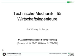 Vorlesung "Technische Mechanik I für Wirtschaftsingenieure" der Fakultät für Maschinenbau im Wintersemester 2007/2008 am 04.02.2008