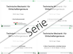 Technische Mechanik I für Wirtschaftsingenieure, WS 2008/2009, Vorlesungen