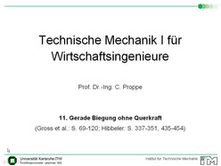 Vorlesung "Technische Mechanik I für Wirtschaftsingenieure" der Fakultät für Maschinenbau im Wintersemester 2008/2009 am 12.01.2009