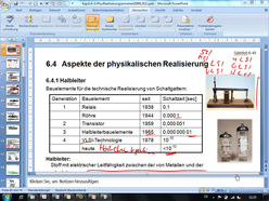 Vorlesung "Grundlagen der Informatik II" der Fakultät für Wirtschaftswissenschaften im Wintersemester 2009/10 am 07.12.2009