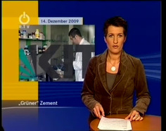 "Grüner" Zement : Beitrag in "RTV-Nachrichten" vom 14.12.2009