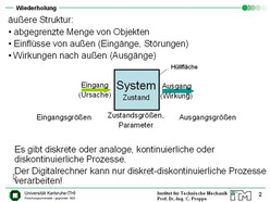 Vorlesung "Simulation dynamischer Systeme" der Fakultät für Maschinenbau im Sommersemester 2010, gehalten am 05.04.2010, Teil 2