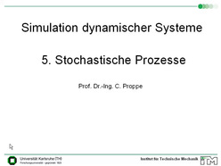 Vorlesung "Simulation dynamischer Systeme" der Fakultät für Maschinenbau im Sommersemester 2010, gehalten am 06.04.2010, Teil 2