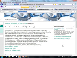 Vorlesung "Grundlagen der Informatik II" der Fakultät für Wirtschaftswissenschaften im Wintersemester 2010/11 am 20.10.2010