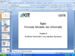 Vorlesung "Grundlagen der Informatik II" der Fakultät für Wirtschaftswissenschaften im Wintersemester 2010/11 am 25.10.2010