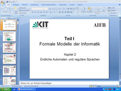 Vorlesung "Grundlagen der Informatik II" der Fakultät für Wirtschaftswissenschaften im Wintersemester 2010/11 am 27.10.2010