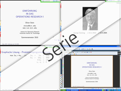 Einführung in das Operations Research I, SS 2010, Vorlesungen