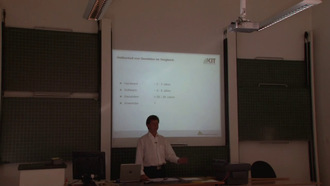 Vorlesung "Geoinformatik I" des Geodätischen Instituts im Sommersemester 2011, gehalten am 19.04.2011