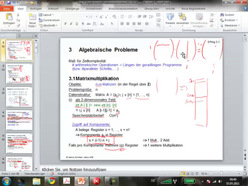 Vorlesung "Effiziente Algorithmen" der Fakultät für Wirtschaftswissenschaften im Sommersemester 2011, gehalten am 03.05.2011