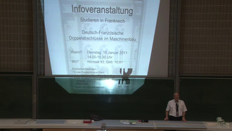 Vorlesung "Technische Mechanik III" der Fakultät für Maschinenbau im Wintersemester 2010/2011 am 13.01.2011