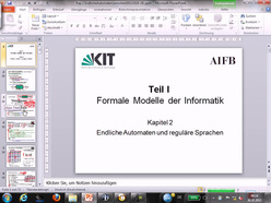 Vorlesung "Grundlagen der Informatik II" der Fakultät für Wirtschaftswissenschaften im Wintersemester 2011/2012 am 26.10.2011
