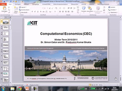 Computational Economics, gehalten am 29.11.2011