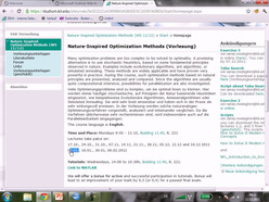 Nature-Inspired Optimization Methods, gehalten am 12.12.2011
