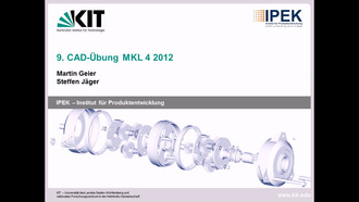 "MKL CAD Übung" der Fakultät für Maschinenbau im Sommersemester 2012, gehalten am 20.04.2012