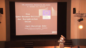 Forschung - Information - Infrastruktur: Bausteine für Open Science (13. DINI-Jahrestagung 2012): Die Open-Access-Politik der Europäischen Union