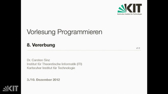 Programmieren, WS 2012/13, gehalten am 10.12.2012