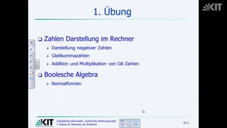 Digitaltechnik und Entwurfsverfahren, WS 2012/13, gehalten am 12.11.2012