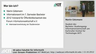 Der Studiengang Informationswirtschaft am Karlsruher Institut für Technologie (KIT)