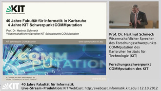 Forschungsschwerpunkt COMMputation des Karlsruher Instituts für Technologie (KIT)