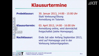 Digitaltechnik und Entwurfsverfahren, WS 2012/13, gehalten am 16.01.2013