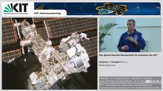 Astronaut Andrew J. Feustel - KIT-Astronautentag - Die Space-Shuttle-Mannschaft im Audimax des KIT