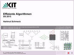 Vorlesung "Effiziente Algorithmen", SS 2013, gehalten am 16.04.2013