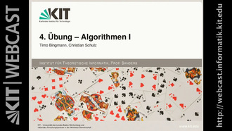 Vorlesung "Algorithmen I", SS 2013, gehalten am 22.05.2013