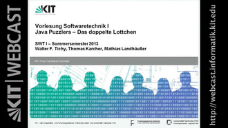 Vorlesung "Softwaretechnik I", SS 2013, gehalten am 06.05.2013