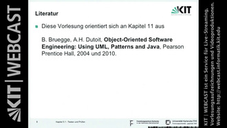 Vorlesung "Softwaretechnik I", SS 2013, gehalten am 03.07.2013