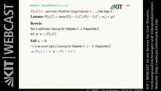 Vorlesung "Algorithmen I", SS 2013, gehalten am 10.07.2013