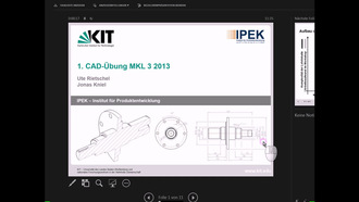 MKL CAD Übung, WS 2013/2014, gehalten am 07.11.2013