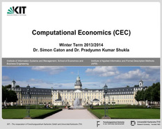 Computational Economics, WS 2013/2014, gehalten am 22.10.2013