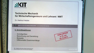 Technische Mechanik I für Wirtschaftsingenieure und Lehramt NWT, WS 2013/2014, gehalten am 25.11.2013