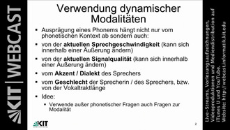 Grundlagen der Automatischen Spracherkennung, WS 2013/2014, gehalten am 29.01.2014