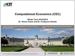 Computational Economics, WS 2013/2014, gehalten am 04.02.2014